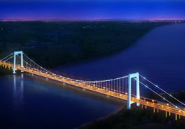 白沙洲大桥亮化