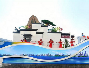 祖国70周年大庆安徽彩车智能显示系统